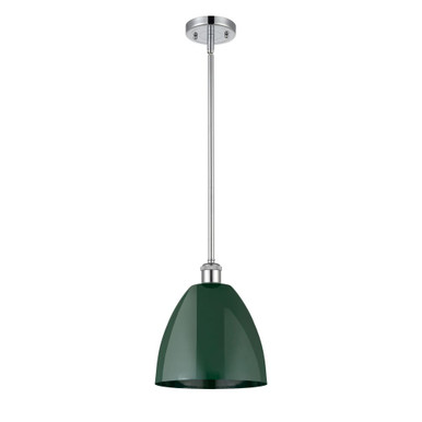 Plymouth 1 Light Pendant 11.13 Inch Tall and 9 Inch Wide by Innovations - 516-1S-PC-MBD-9-GR