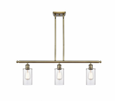 Clymer 3 Light Stem hung Island 9.38 Inch and 36 Inch Wide by Innovations - 516-3I-AB-G802
