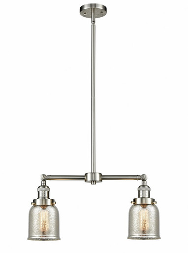 Bell 2 Light Stem Adjustable Island 10 Inch and 21 Inch Wide by Innovations - 209-SN-G58
