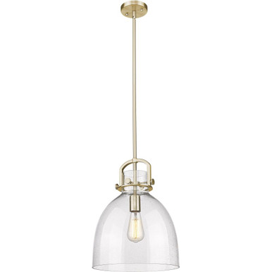 Newton Bell 1 Light Mini Pendant 16.75 Inch and 12 Inch Wide by Innovations - 410-1SM-G412-12