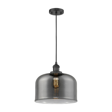 Bell 1 Light Cord hung Mini Pendant 10.88 X 11.5 Inch Wide by Innovations - 201C-G7-L