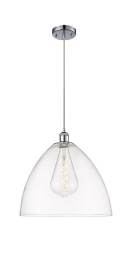 Bristol 1 Light Cord hung Pendant 17 Inch and 16 Inch Wide by Innovations - 516-1P-PC-GBD-162