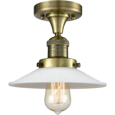 Halophane 1 Light Semi Flush Mount 8 Inch and 8.5 Inch Wide by Innovations - 517-1CH-G1
