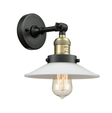 Halophane 1 Light Adjustable Wall Sconce 8 and 8.5 Inch Wide by Innovations - 203-BAB-G1