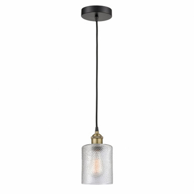 Cobbleskill 1 Light Cord Mini Pendant 9 and 5 Inch Wide by Innovations - 616-1P-BAB-G112