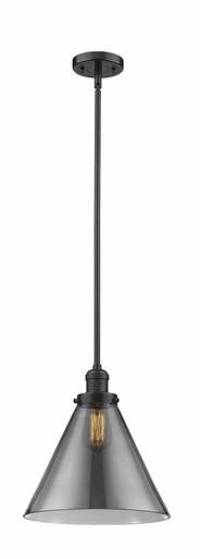 Cone 1 Light Stem Hung Mini Pendant 16 Inch and 12 Inch Wide by Innovations - 201S-OB-G43-L