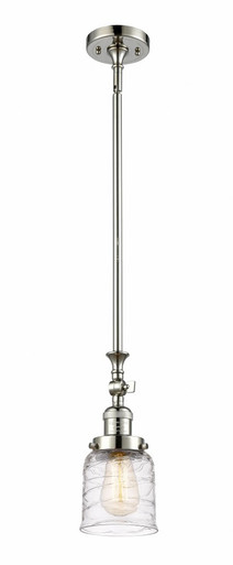 Bell 1 Light Adjustable Mini Pendant 11.63 X 5 Inch Wide by Innovations - 206-PN-G513