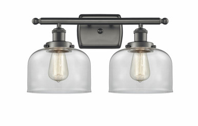 Bell 2 Light Bath Vanity 11 Inch Tall and 18 Inch Wide by Innovations - 916-2W-OB-G72