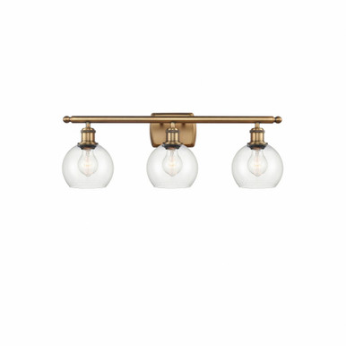 Athens 3 Light Bath Vanity 8.88 Inch Tall X 25.88 Inch Wide by Innovations - 516-3W-BB-G122-6