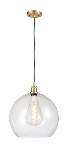 Athens 1 Light Medium Pendant 18.38 Inch Tall by Innovations - 516-1P-SG-G124-14