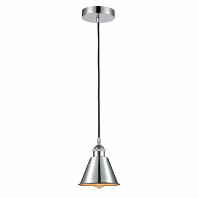 Smithfield 1 Light Cord Hung Small Pendant 8.25 Inch Tall by Innovations - 616-1P-PC-M8-PC