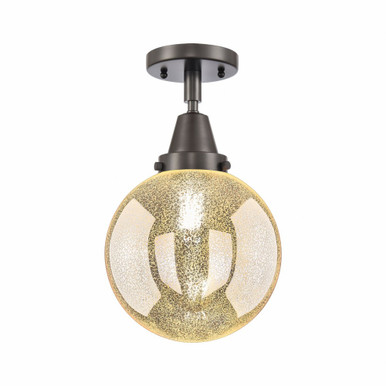 Beacon 1 Light Flush Mount 12.75 Inch Tall and 8 Inch Wide by Innovations - 447-1C-OB-G208-8