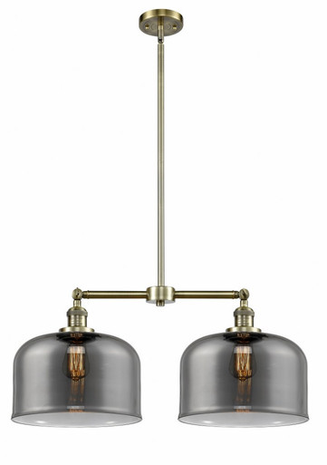 Bell 2 Light Stem Adjustable Large Island 10 X 21 Inch Wide by Innovations - 209-AB-G73-L