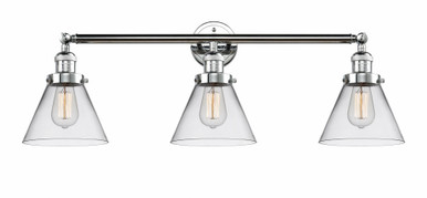 Cone 3 Light Bath Vanity 11 Inch Tall and 32 Inch Wide by Innovations - 205-PC-G42