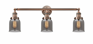Bell 3 Light Bath Vanity 11 Inch Tall and 30 Inch Wide by Innovations - 205-AC-G53