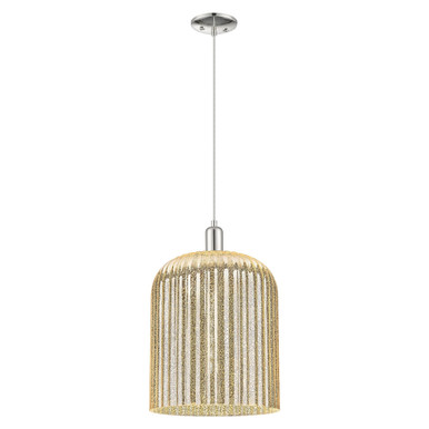Bridal Veil 1 Light Cord hung Mini Pendant 18.33 X 12 by Innovations - 716-1P-PN-G559-12ME
