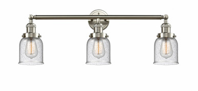 Bell 3 Light Bath Vanity 11 Inch Tall and 30 Inch Wide by Innovations - 205-SN-G54