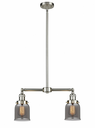 Bell 2 Light Stem Adjustable Island 10 Inch and 21 Inch Wide by Innovations - 209-SN-G53