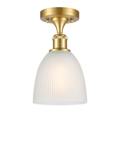 Castile 1 Light Semi Flush Mount 10.25 Inch and 6 Inch Wide by Innovations - 516-1C-SG-G381