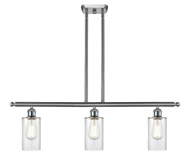 Clymer 3 Light Stem hung Island 9.38 Inch and 36 Inch Wide by Innovations - 516-3I-SN-G802