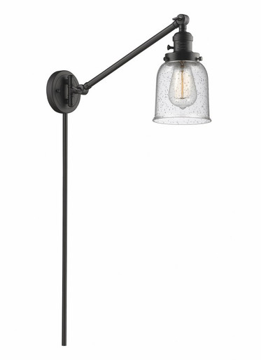 Bell 1 Light Adjustable Swing Arm Wall Sconce 25X5 Inch Wide by Innovations - 237-OB-G54