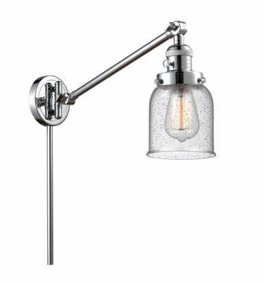 Bell 1 Light Adjustable Swing Arm Wall Sconce 25X5 Inch Wide by Innovations - 237-PC-G54
