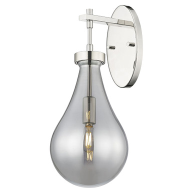 Owego 1 Light Wall Sconce 17.5 Inch Tall and 7 Inch Wide by Innovations - 451-1W-PN-G451-7SM