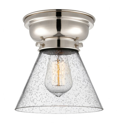 Cone 1 Light Flush Mount 8.25 Inch Tall and 7.75 Inch Wide by Innovations - 623-1F-PN-G44