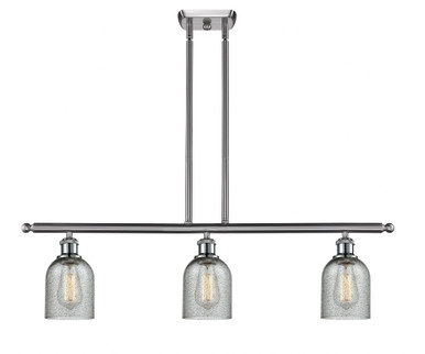 Caledonia 3 Light Stem Hung Island 9.5 Inch and 36 Inch Wide by Innovations - 516-3I-SN-G257