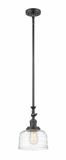 Bell 1 Light Adjustable Mini Pendant 11.63 X 7.75 Inch Wide by Innovations - 206-OB-G713