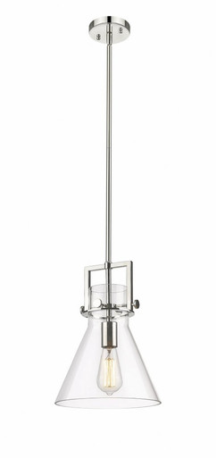 Newton Cone 1 Light Stem Hung Mini Pendant 13.63 X 10 Inch by Innovations - 411-1SM-PN-G411-10SDY