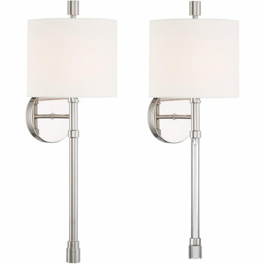 Rachel 1 Light Candle Style Wall Sconce by Crystorama - RAC-A3501