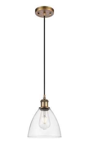Bristol 1 Light Glass Cord hung Mini Pendant 9.5X7.5 Inch by Innovations - 516-1P-BB-GBD-752