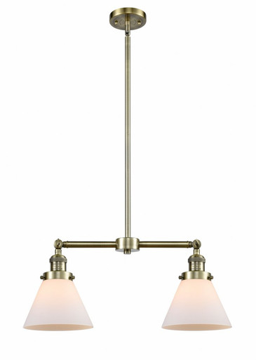 Cone 2 Light Stem Adjustable Island 10 Inch and 21 Inch Wide by Innovations - 209-AB-G41