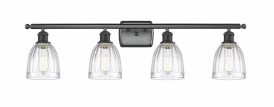 Brookfield 4 Light Bath Vanity 10.38 and 35.75 Inch Wide by Innovations - 516-4W-BK-G442