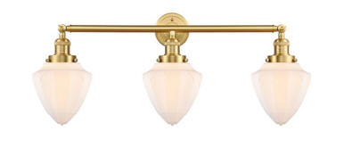 Bullet 3 Light Bath Vanity 15 Inch Tall and 33.75 Inch Wide by Innovations - 205-SG-G661-7