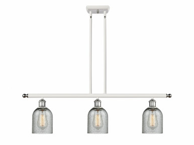 Caledonia 3 Light Stem Hung Island 9.5 Inch and 36 Inch Wide by Innovations - 516-3I-WPC-G257