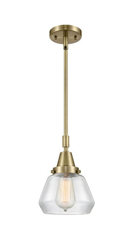 Fulton 1 Light Stem Mini Pendant 10.13 Inch and 7 Inch Wide by Innovations - 447-1S-AB-G172