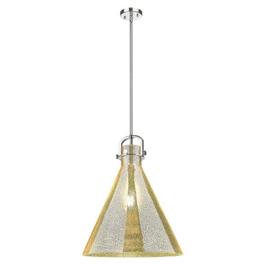 Newton Cone 1 Light Pendant 20 Inch Tall and 18 Inch Wide by Innovations - 410-1SL-PN-G411-18ME