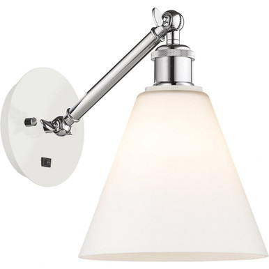 Athens 1 Light Industral Wall Sconce 12.38 Inch Wide by Innovations - 317-1W-WPC-GBC-81