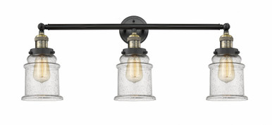 Canton 3 Light Bath Vanity 10 Inch Tall and 30 Inch Wide by Innovations - 205-BAB-G184