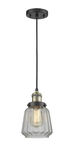 Chatham 1 Light Cord hung Mini Pendant 11.13 and 7 Inch Wide by Innovations - 201C-BAB-G142