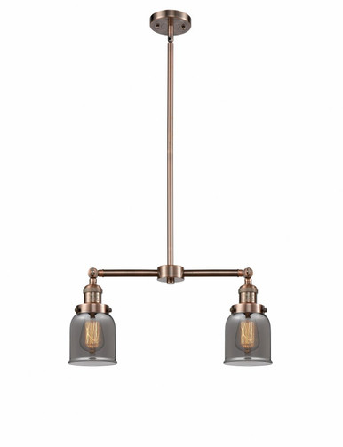 Bell 2 Light Stem Adjustable Island 10 Inch and 21 Inch Wide by Innovations - 209-AC-G53