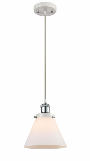 Cone 1 Light Cord Hung Mini Pendant 10 Inch and 8 Inch Wide by Innovations - 916-1P-WPC-G41