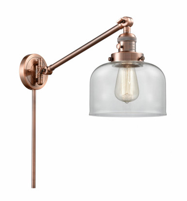 Bell 1 Light Adjustable Swing Arm Down Wall Sconce 25X8 Inch by Innovations - 237-AC-G72