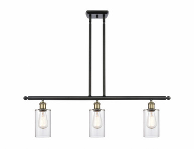 Clymer 3 Light Stem hung Island 9.38 Inch and 36 Inch Wide by Innovations - 516-3I-BAB-G802