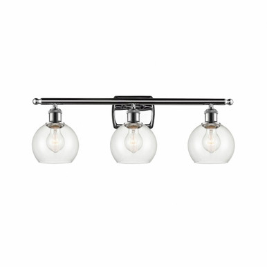 Athens 3 Light Bath Vanity 8.88 Inch Tall X 25.88 Inch Wide by Innovations - 516-3W-PC-G122-6