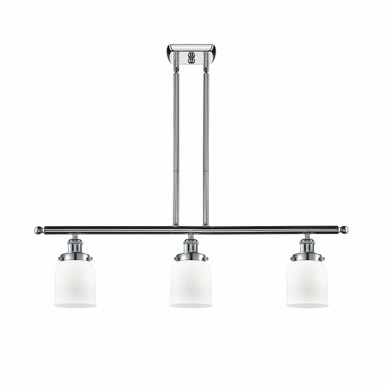 Bell 3 Light Stem hung Island 10 Inch Tall and 36 Inch Wide by Innovations - 916-3I-PC-G51