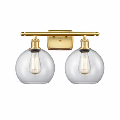 Athens 2 Light Bath Vanity 11 Inch Tall and 18 Inch Wide by Innovations - 516-2W-SG-G122-8