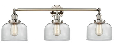 Bell 3 Light Bath Vanity 11 Inch Tall and 32 Inch Wide by Innovations - 205-PN-G72